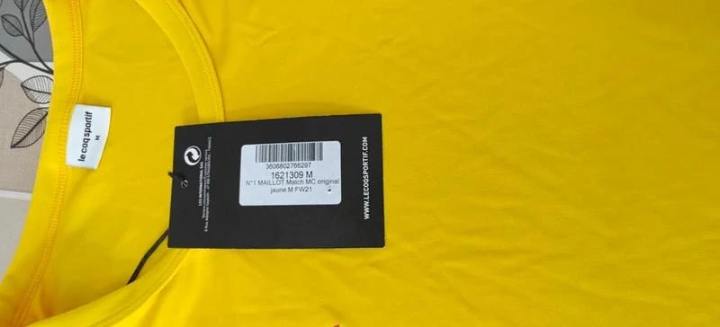 Le Coq Sportif Yellow Jersey Size M – photo 5